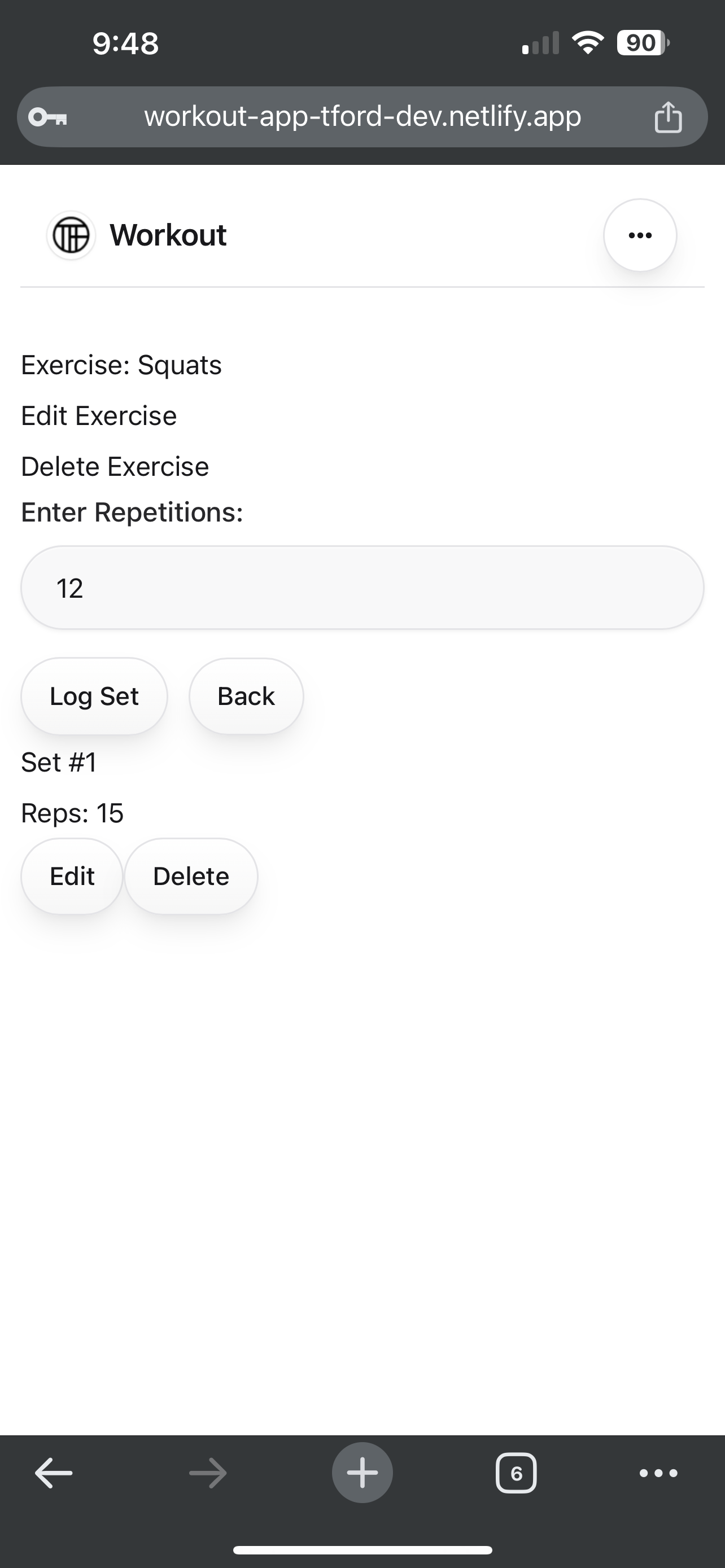 FULL STACK React Workout-app