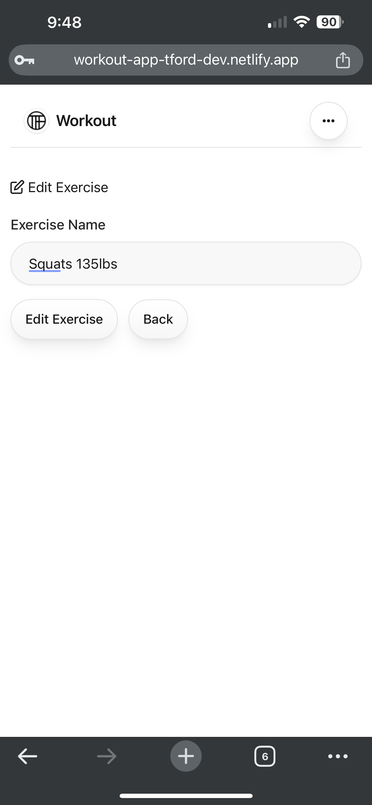 FULL STACK React Workout-app