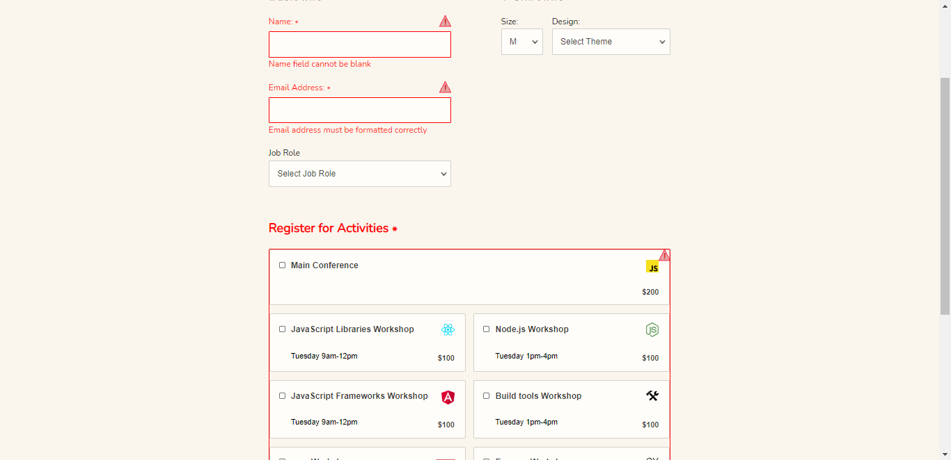 Interactive Form