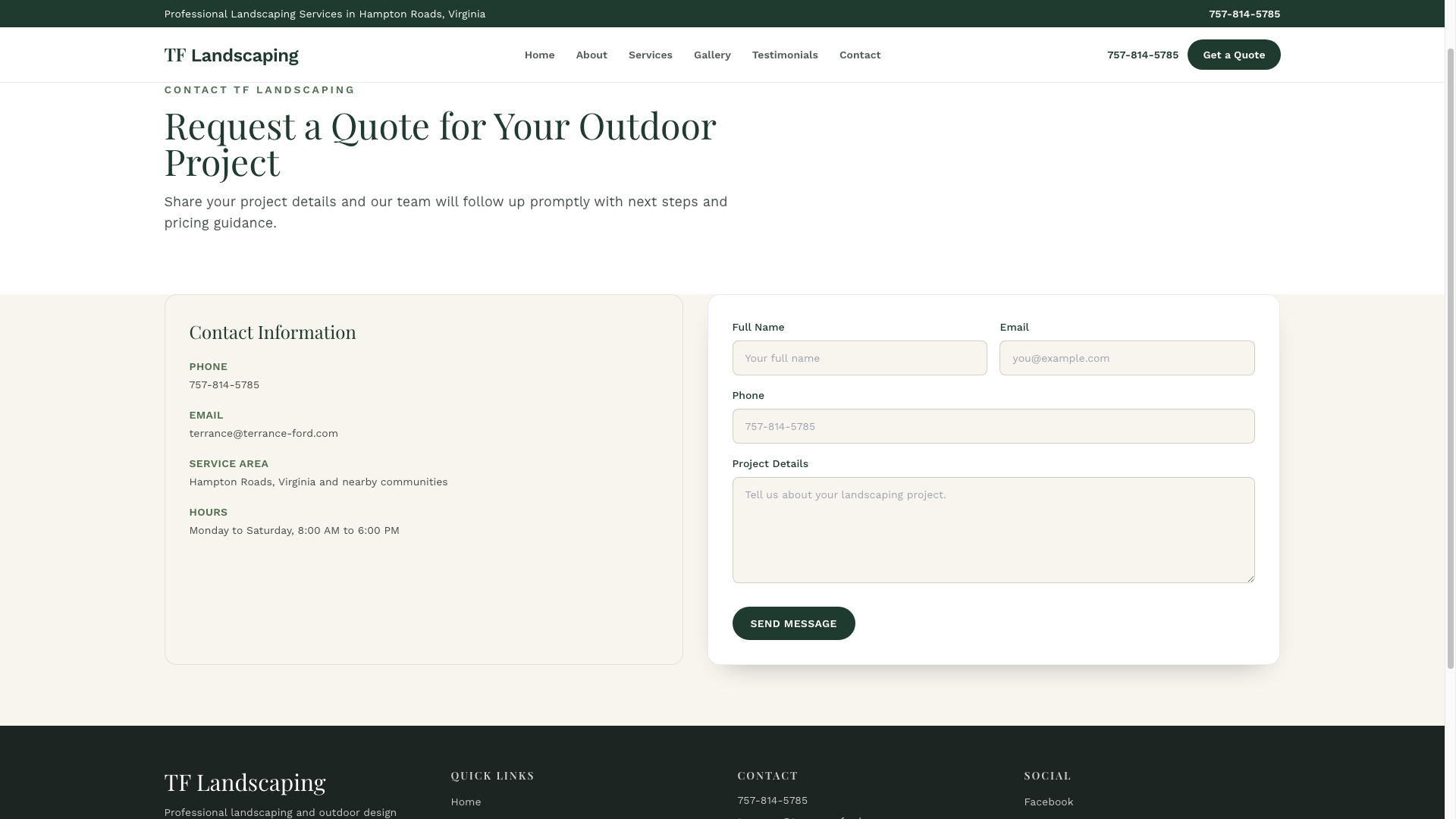 Landscaping Company Concept