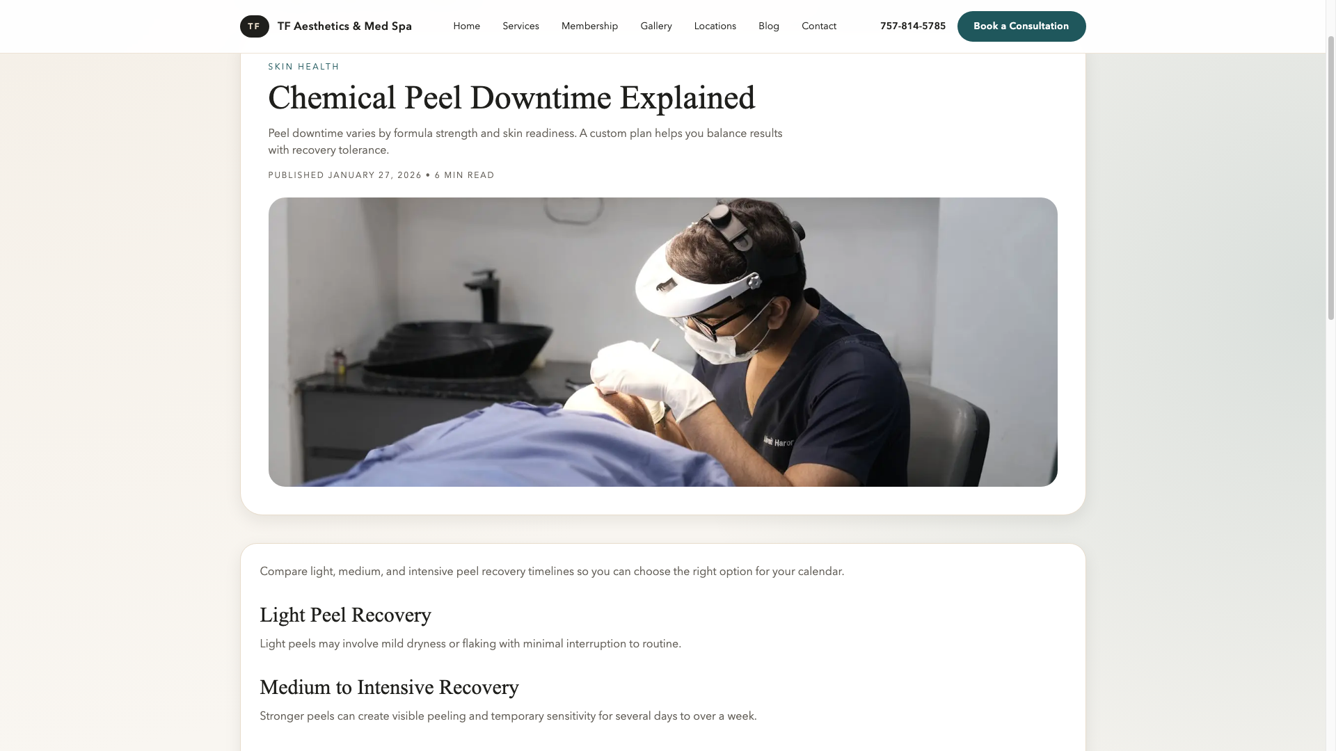 Medical Spa Clinic Concept